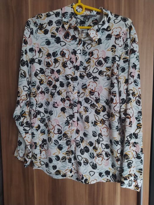 Koszula w kwiaty z długim rękawem Primark szyfonowa jak nowa