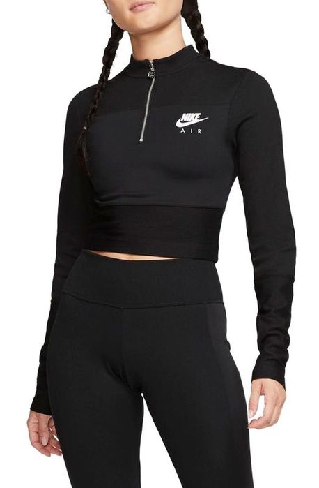 Спортивний кроп-топ Nike  жіноча спортивна кофта зіп Nike air