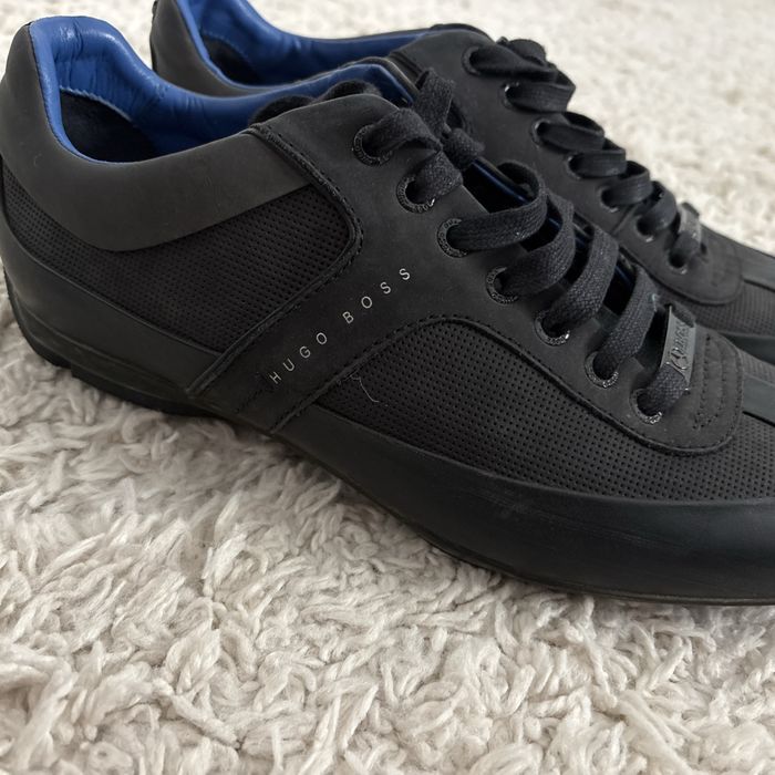 Hugo Boss x Mercedes-Benz Black Leather Trainers – UK 8 / EU 42