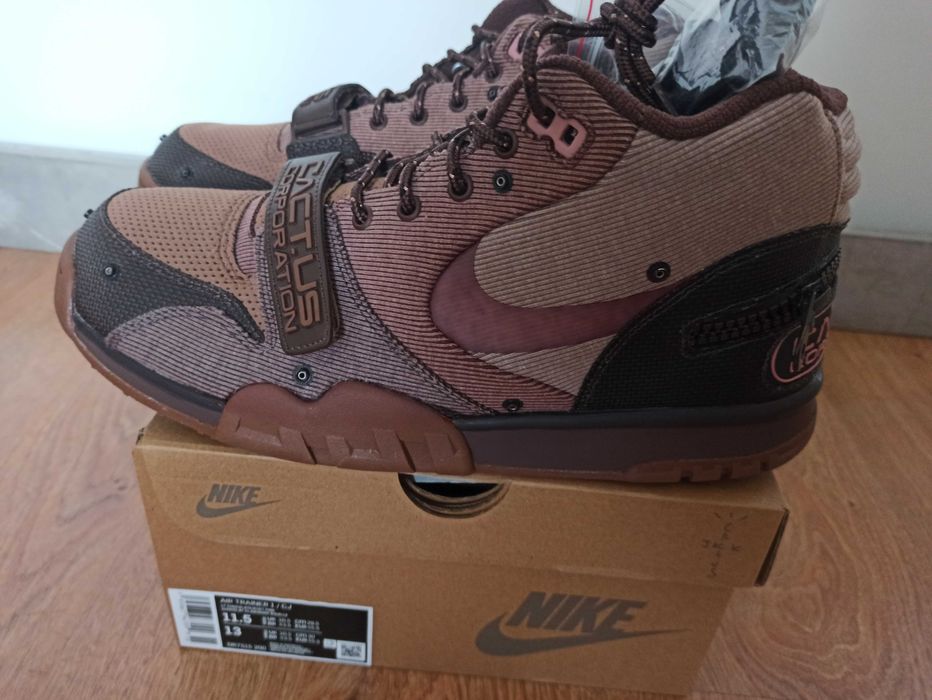 (45,5) Nike Air Trainer 1 SP Travis Scott Wheat Cactus Jack DR7515,200
