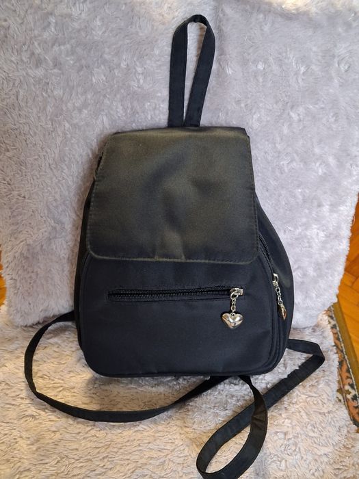 Компактний жіночий рюкзак у стилі 90-х, 2000-х років, чорний, стан нов