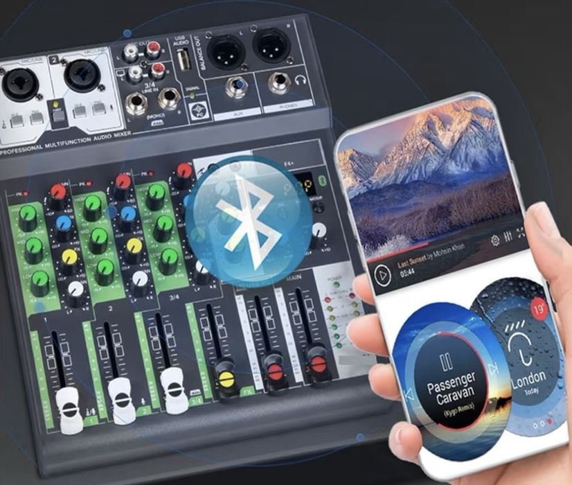 Konsola miksująca dźwięk usb komputer 48V audio