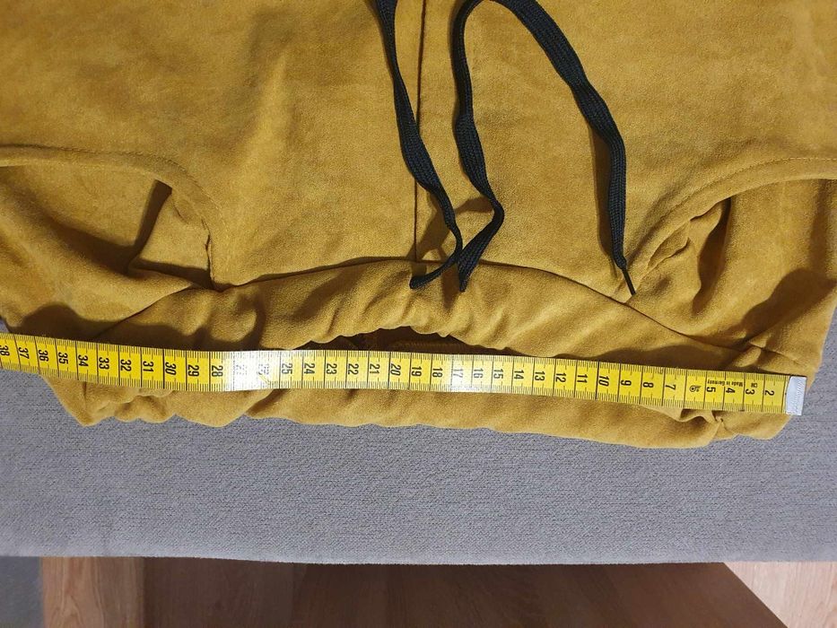 Eko zamszowe spodnie damskie