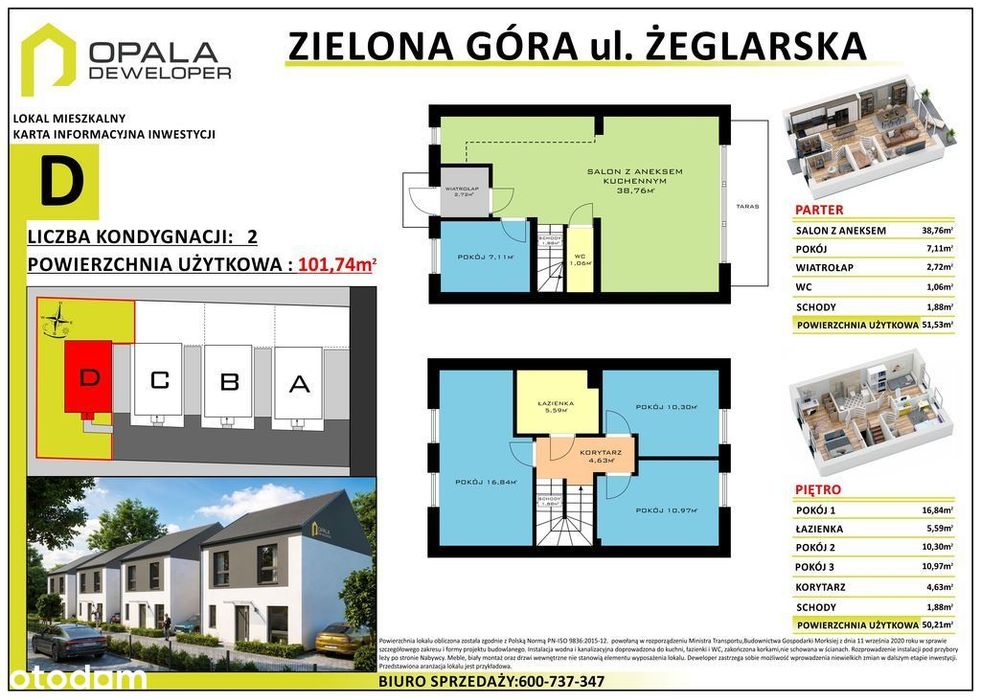 Zielona Góra Apartamenty Żeglarska 101,74 m2