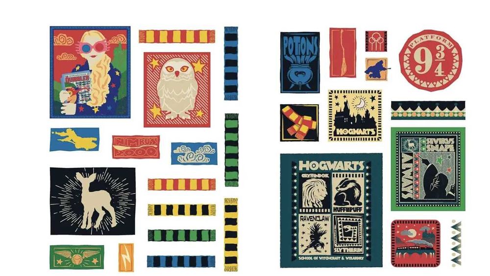 Книга Harry Potter World of Stickers: Art from the Wizarding