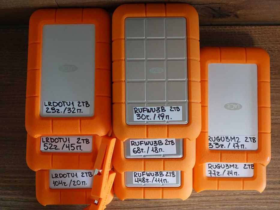 Зовнішній диск LaCie Rugged 4TB 2TB 1TB, ip67 від вологи пилу та ударів, Samsung, WD, Maxtor, Seagate