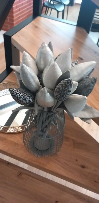 Tulipany bukiet Glamour srebrne