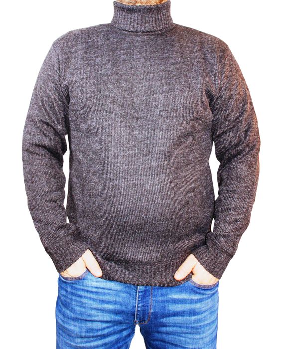 gruby golf męski na polarze rozmiary od L do 3Xl