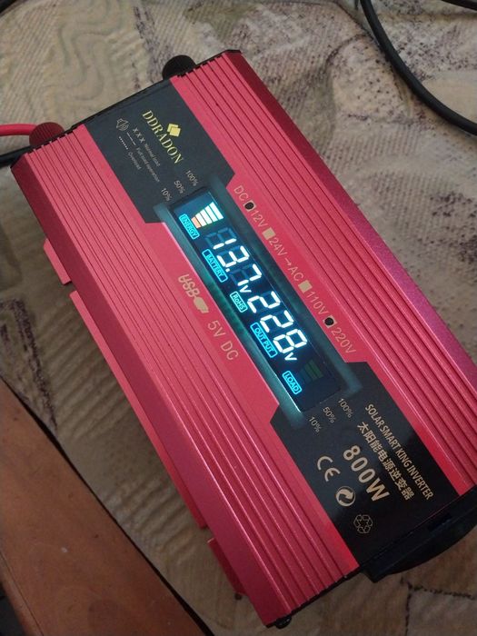 Інвертор  800 ват правильний синус для котла