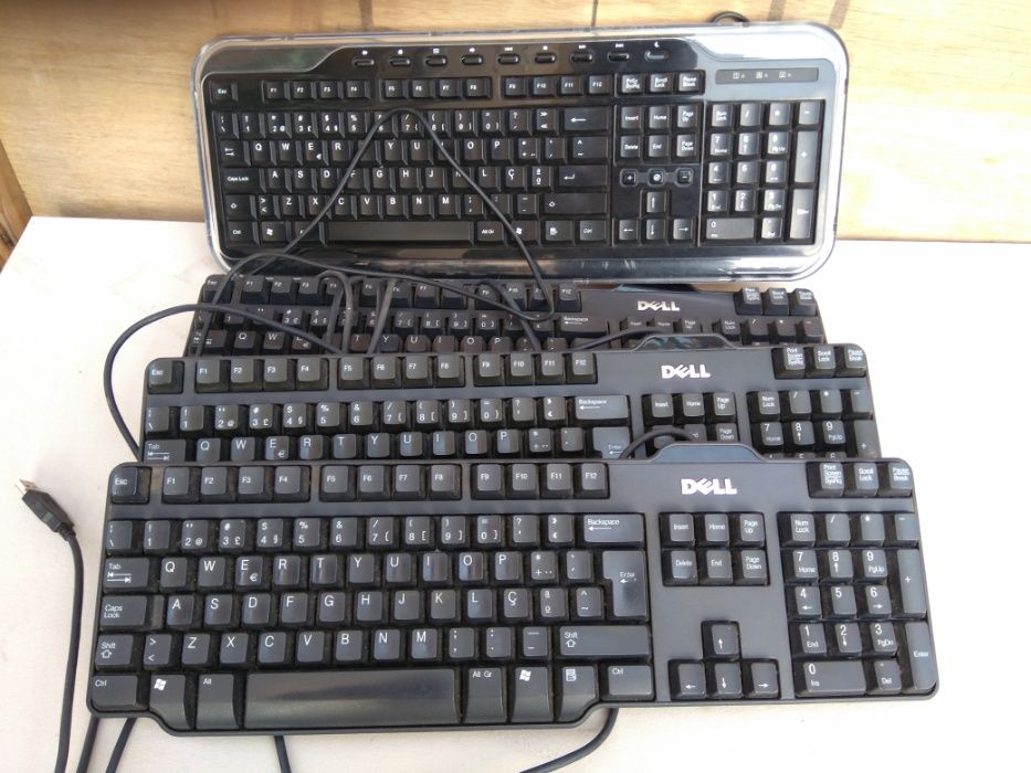 Monitor e teclado DELL  - impressora kyocera - ver descrição