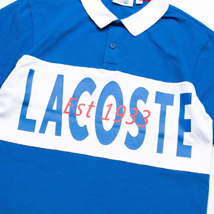 Lacoste big logo koszulka polo XL