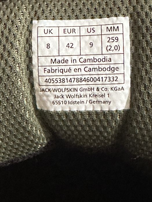 Кроссовки Jack Wolfskin, оригинал