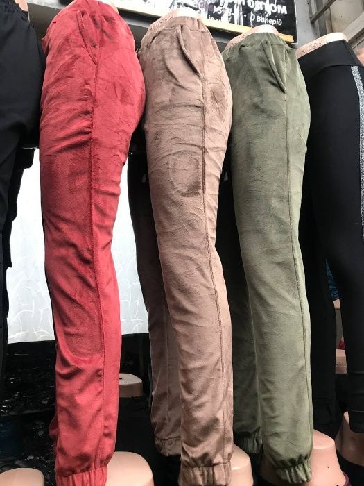 Не утеплені Весна Утеплені Жіночі велюр штани Женские джоггеры