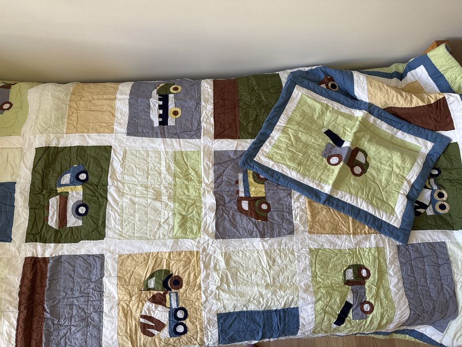 Pościel kołdra/ narzuta + poszwa na poduszkę Bawełna 100% samochody