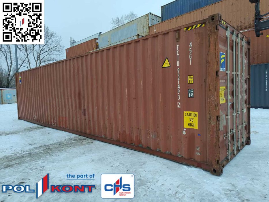 Sprzedam Kontener Morski Używany Magazynowy - 40HC - 12m - VY