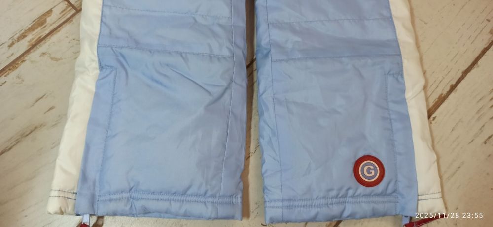 Zimowe narciarskie na szelkach spodnie 116 bdb dla dziewczynki