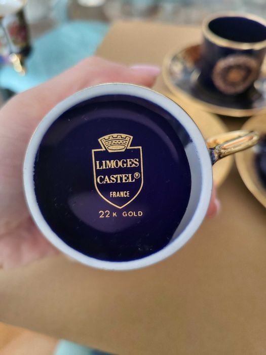 Blue Teacup Set - Limoges64550488917377124
