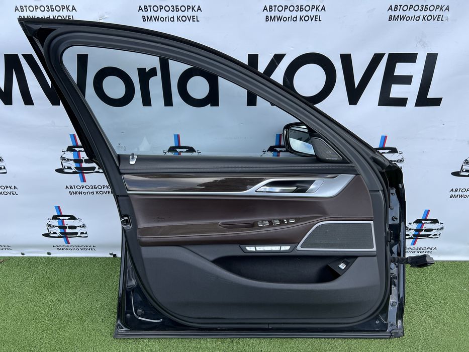 Дверна карта BMW G11 G12 наппа колір Мокка харман блоки скло підйомник