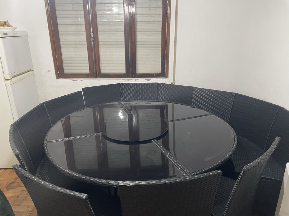 Mesa para jarbim preta