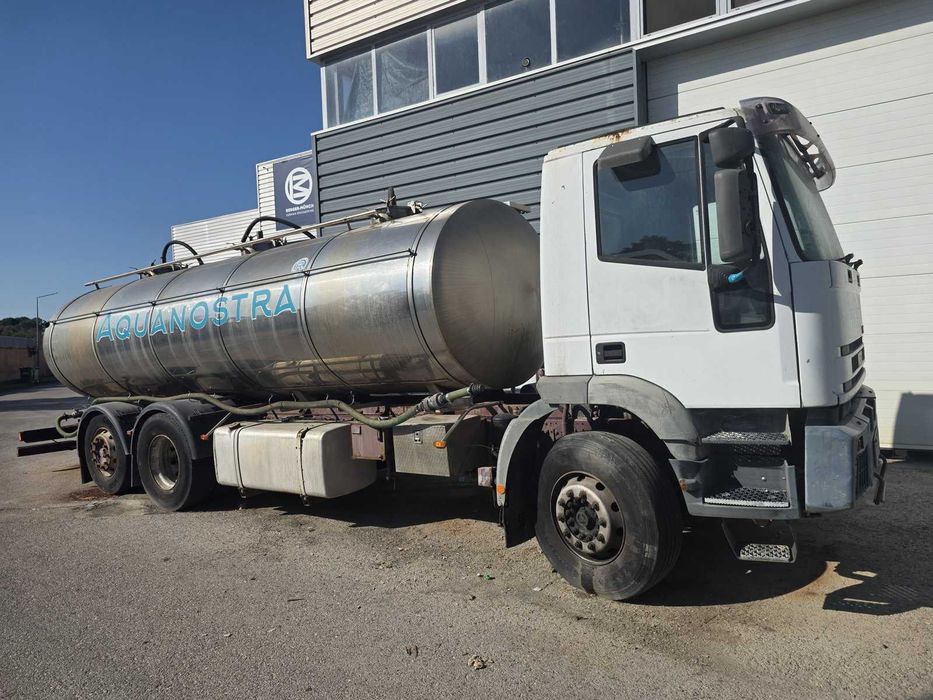Camião cisterna inox Iveco Eurotech Cursor 390cv 6x2 15.000 L