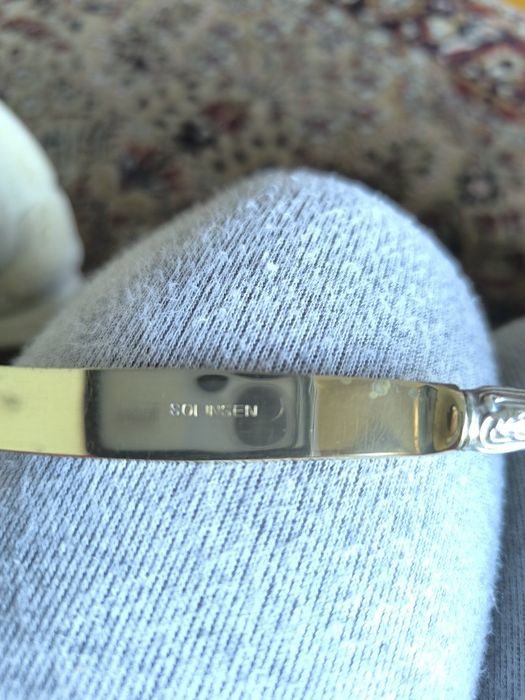 12 Talheres de sobremesa Solingen com cabo em prata