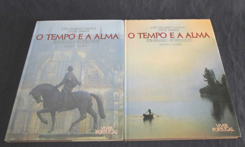 Livro O Tempo e a Alma Itinerário Português José Hermano Saraiva 2 Vol