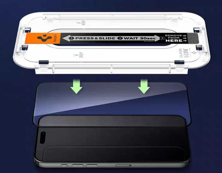 Szkło Hartowane Pełne Do Apple iPhone 13/ 13Pro/14/ Spigen AlignMaster 1 szt.