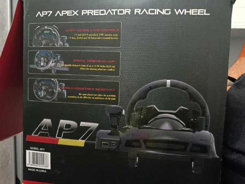 ігрове кермо AP7 Apex Predator кермоз педалями для PS4 ПК Android Xbox
