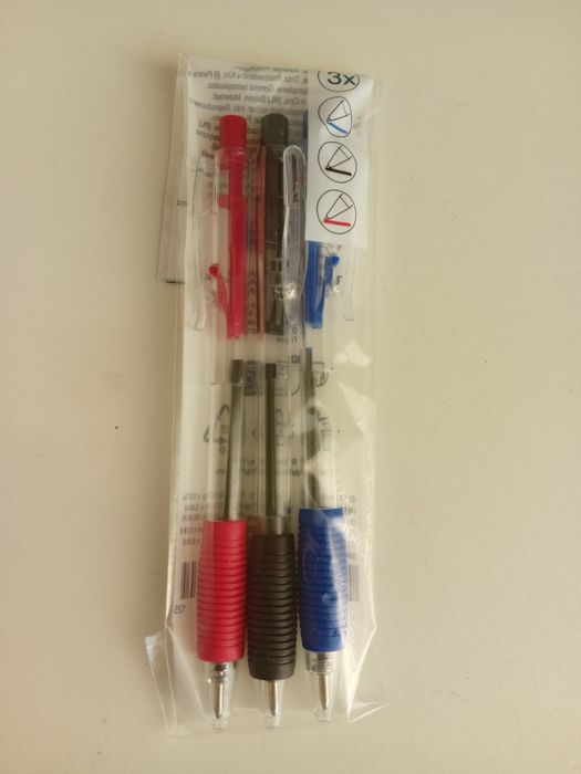 Canetas pack x3:
