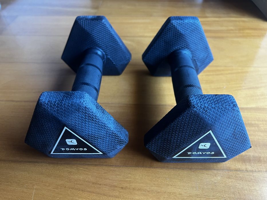 Halteres Sextavados Domyos (Decathlon)