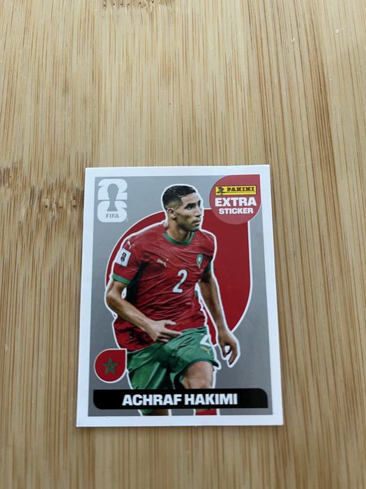Cromo extra sticker hakimi prata
