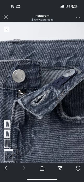 Джинси Zara для дівчинки, ріст 116-122