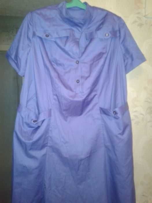 Новое коттоновое платье 54-56р