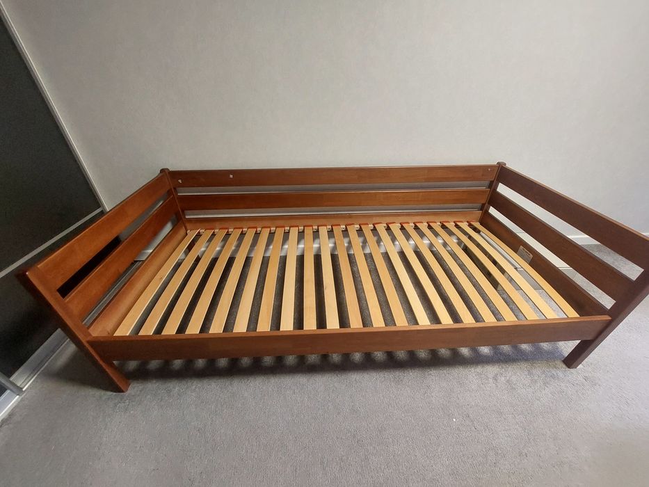 Дитяче дерев'яне ліжко з матрацом 90×200