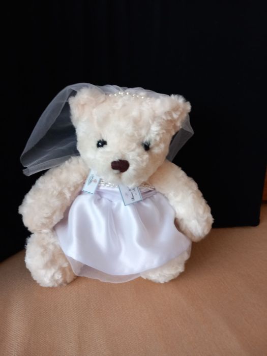 Miś Panna młoda 28 cm