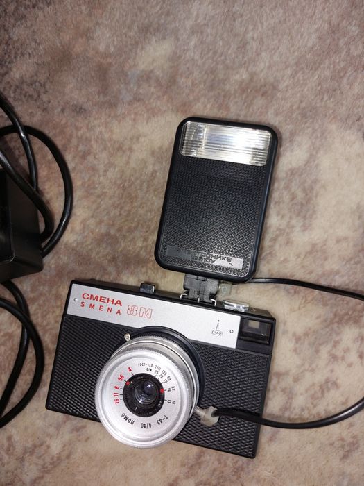 Aparat Smena 8M z akcesoriami