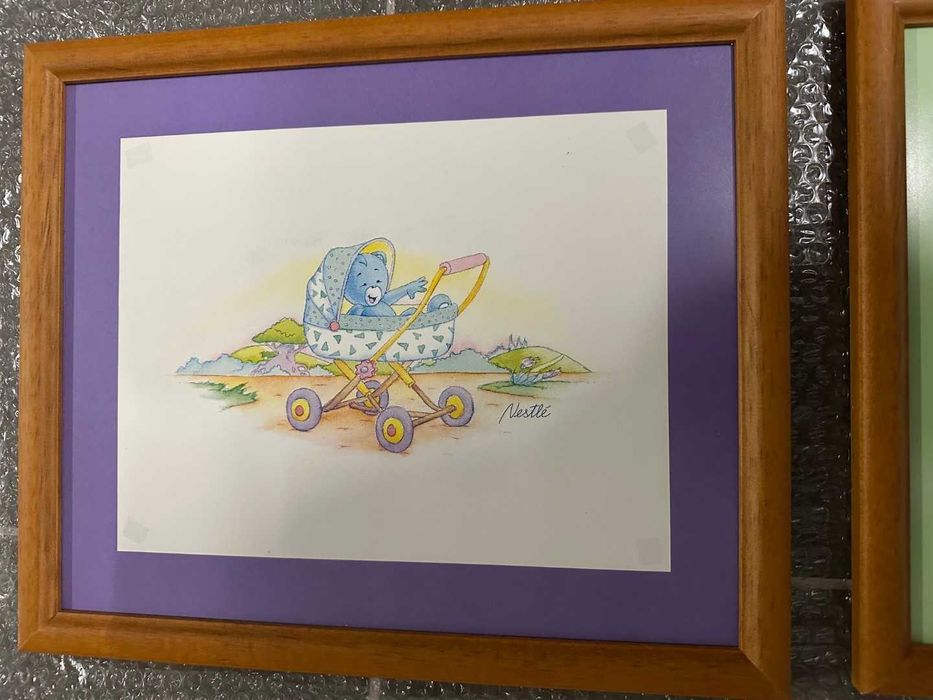Conjunto de 3 quadros p/ quarto criança
