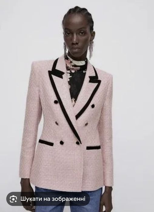 Піджак пиджак жакет блейзер твідовий твидовый хс,ххс розмір 32,34 зара