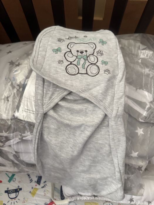 Манеж ліжко дитяче з маятником захист кокон балдахин в подарунок