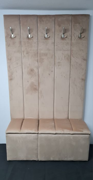 Ławka, ławeczka, puf, skrzynia, panel z wieszakami  - pod wymiar