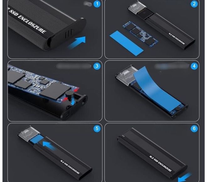 Obudowa kieszeń na dysk M.2 NVMe SSD USB 3.1 Gen 2 Adapter zewnętrzny