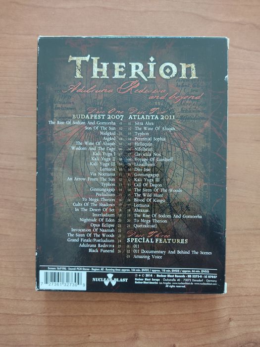Therion - 3 dvds