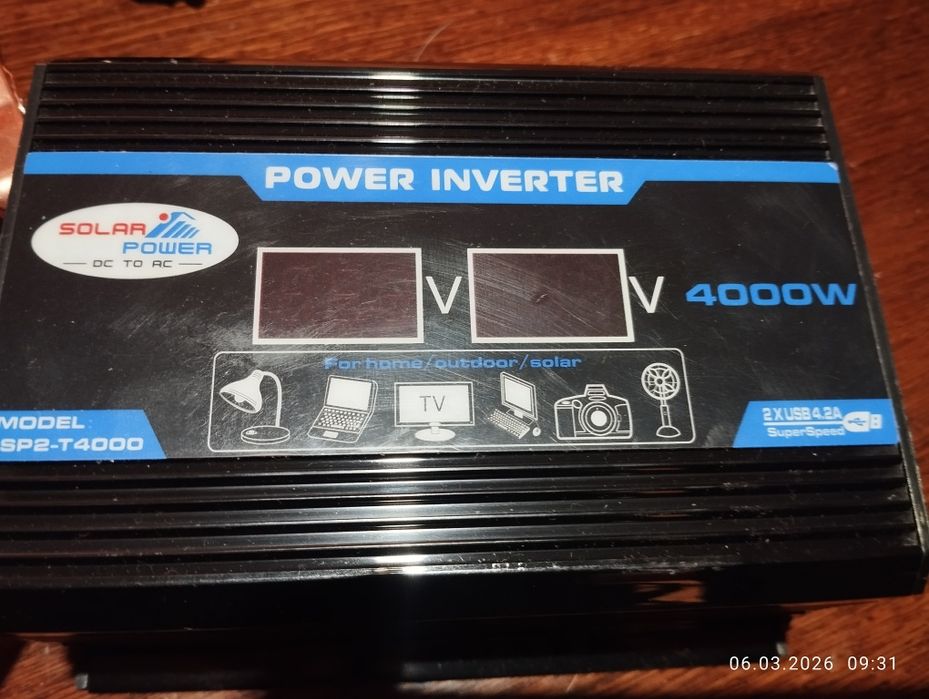 Инвертор от АКБ для быта