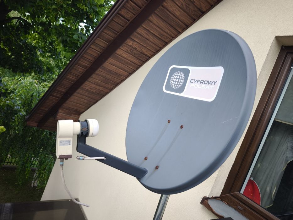 Antena satelitarna, kompletny talerz