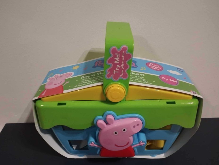 Koszyk Piknikowy Zakupowy Dla Malucha Świnka Peppa Sorter Kształtów