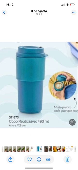 Cesto Alegra/ Copo Reutilizável