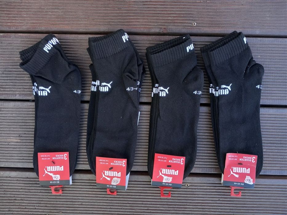 12 x Skarpety męskie Puma Quarter rozm.43-46