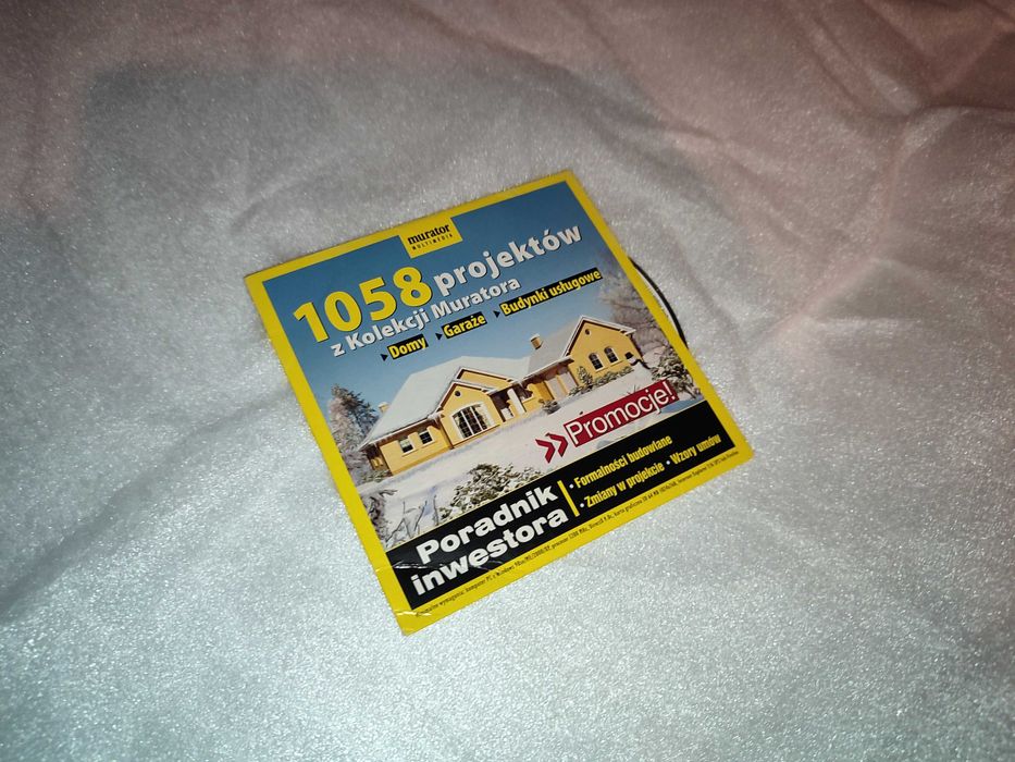 Projekty domów 1058 murator płyta cd na PC komputer budownictwo