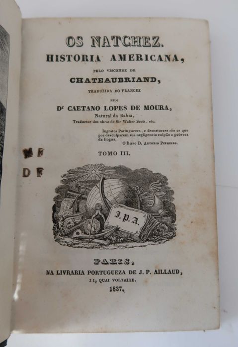 Os Natchez, Historia americana 1837 (raros)