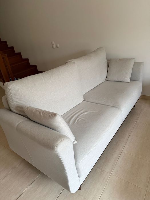 2 sofás como novos com tratamento anti manchas